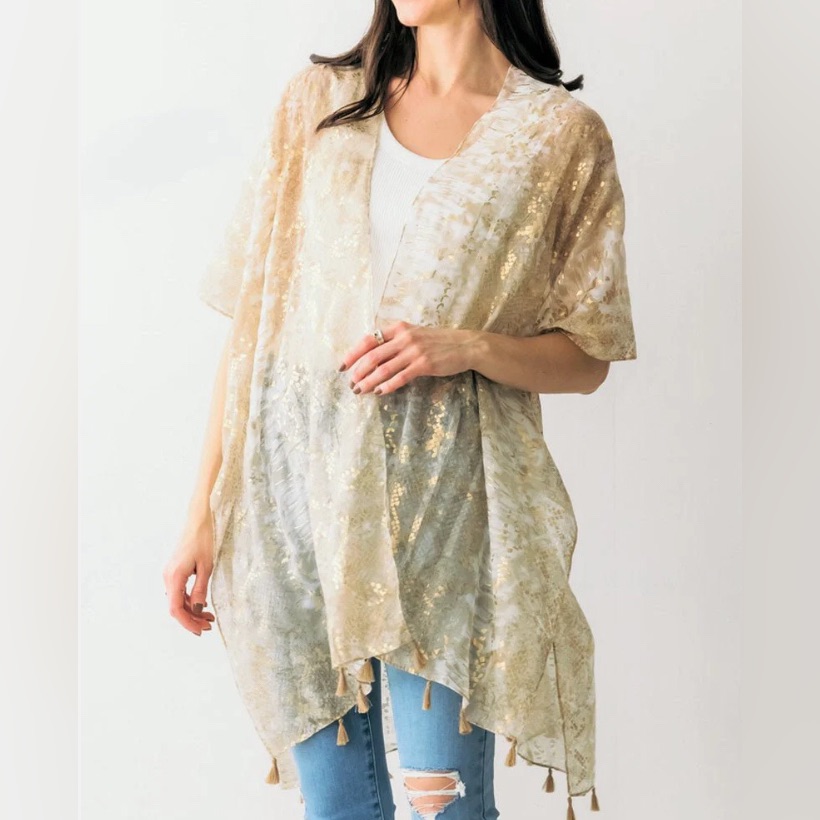 Gold Python Kimono